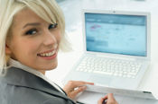 Woman with Computer
