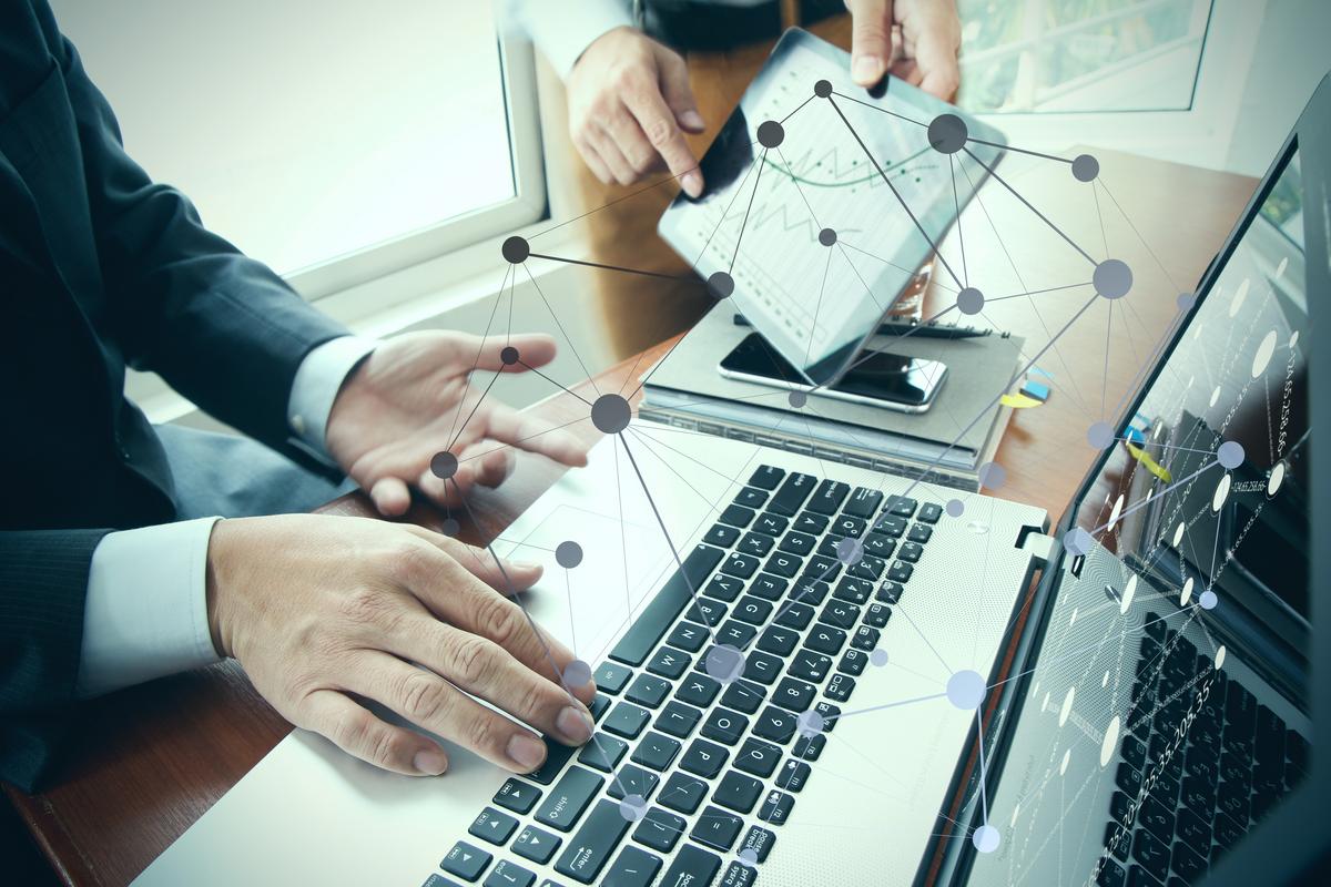 People working in an office
